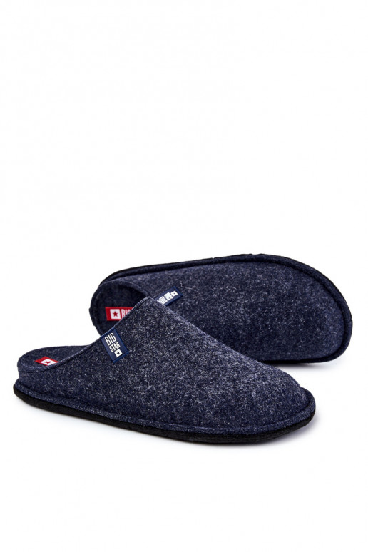 Chinelos masculinos clássicos Big Star KK176004 azul escuro