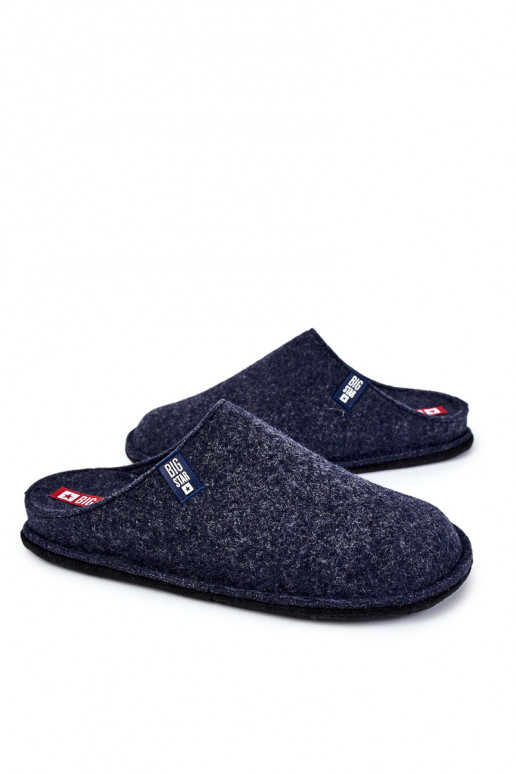 Chinelos masculinos clássicos Big Star KK176004 azul escuro