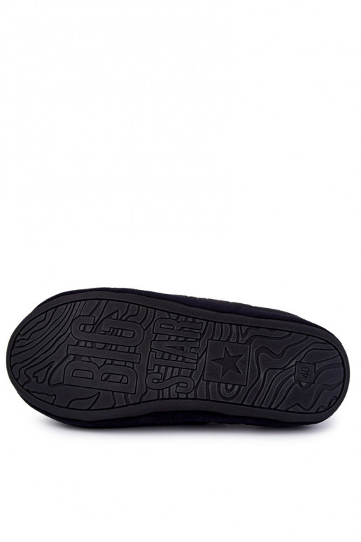 Chinelos masculinos Big Star KK174365 pretos Chinelos masculinos Big Star KK174365 pretos