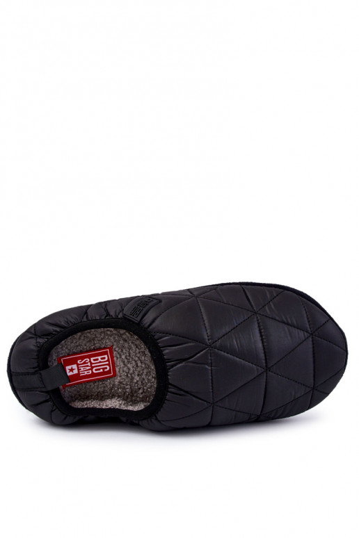Chinelos masculinos Big Star KK174365 pretos
