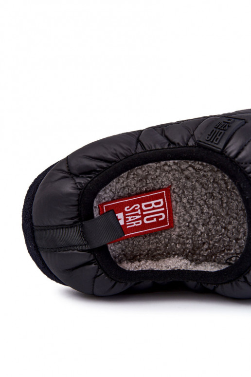Chinelos masculinos Big Star KK174365 pretos