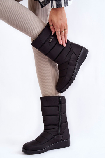 Botas de neve aquecidas Calena em preto 2