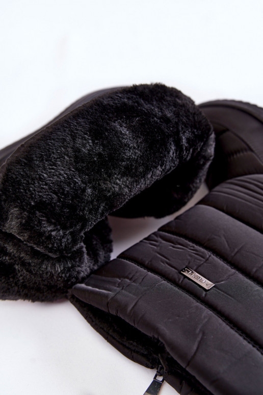 Botas de neve aquecidas Calena em preto