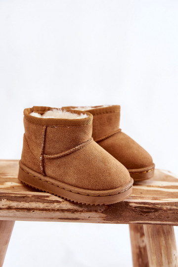 Botas quentes de inverno infantil na cor marrom Gooby