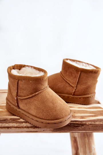 Botas quentes de inverno infantil na cor marrom Gooby 2