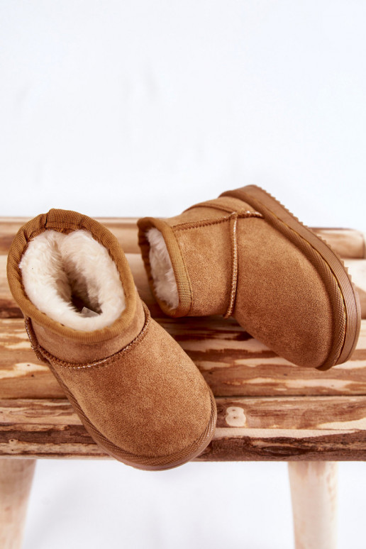Botas quentes de inverno infantil na cor marrom Gooby