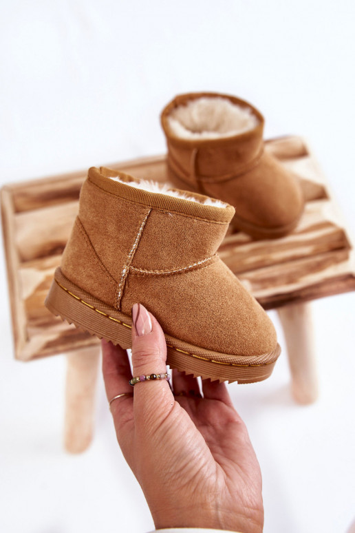Botas quentes de inverno infantil na cor marrom Gooby