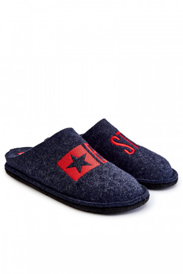Chinelos masculinos clássicos Big Star KK176002 azul escuro