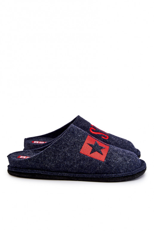 Chinelos masculinos clássicos Big Star KK176002 azul escuro