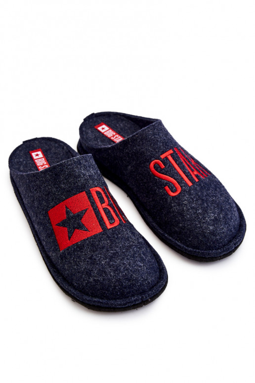 Chinelos masculinos clássicos Big Star KK176002 azul escuro