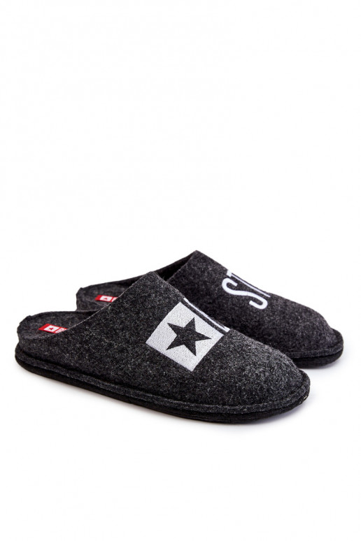 Chinelos masculinos clássicos Big Star KK176003 pretos