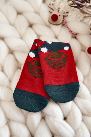 Meias de Natal infantis Árvore de Natal Cosas Cor branco-verde 2
