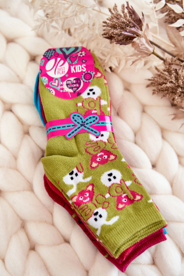 Meias estampadas exclusivas 5 unid. Cores diferentes