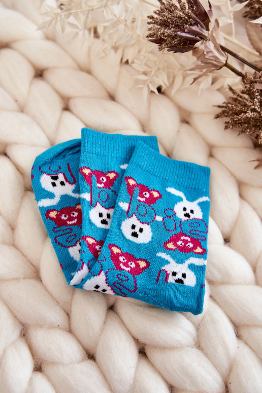 Meias estampadas exclusivas 5 unid. Cores diferentes
