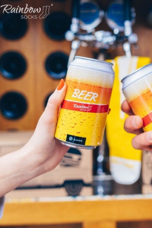 Conjunto de meias Food Truck Meias Caixa 3 pares