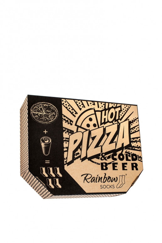 Meias coloridas em caixa 5 Par