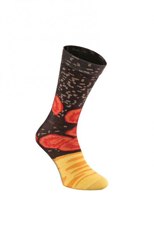 4 pares de meias coloridas em uma caixa