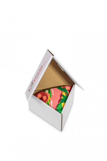Meias coloridas em caixa 1 par Pizza