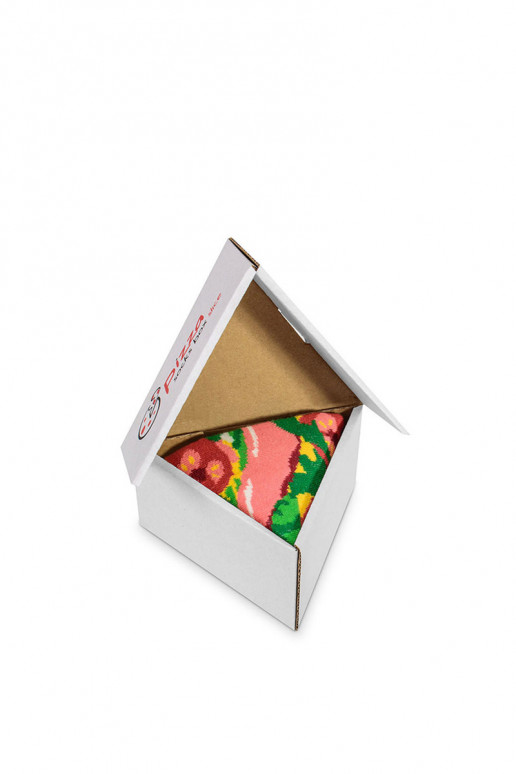 Meias coloridas em caixa 1 par Pizza