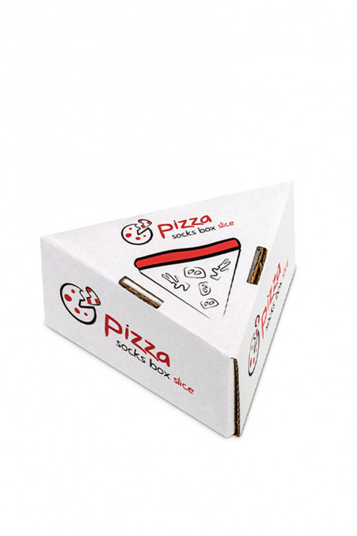 Meias coloridas em caixa 1 par Pizza