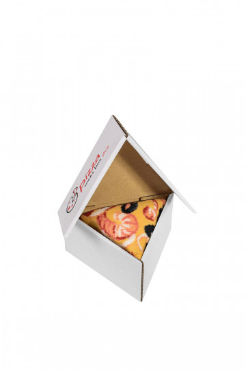 Meias coloridas em caixa 1 par Pizza