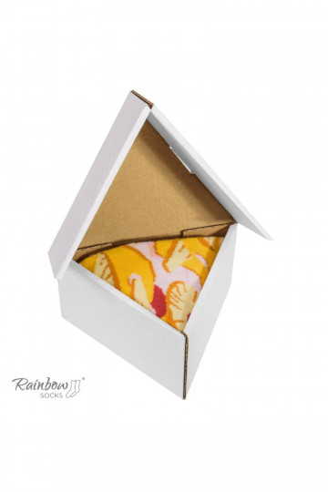 Meias coloridas em caixa 1 par Pizza