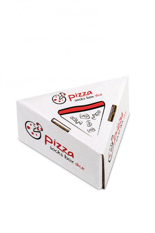 Meias coloridas em caixa 1 par Pizza