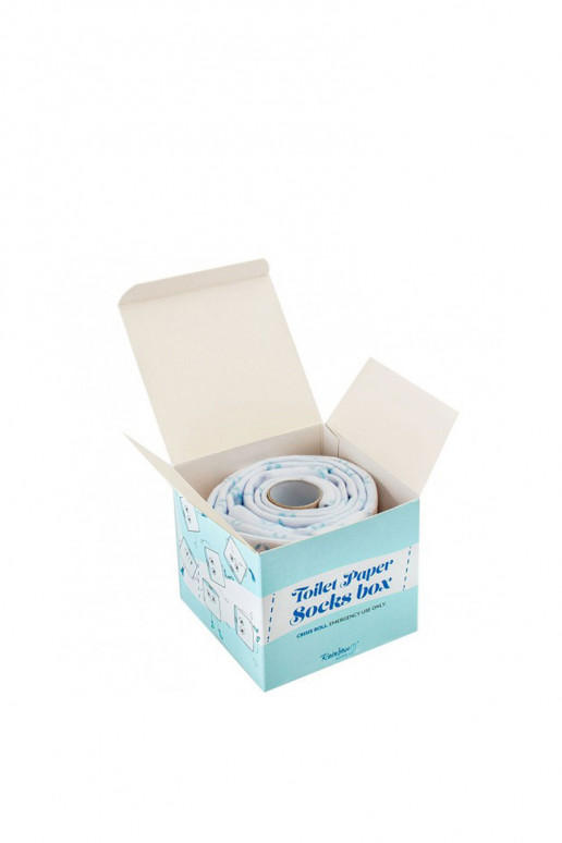 2 pares de meias coloridas em uma caixa