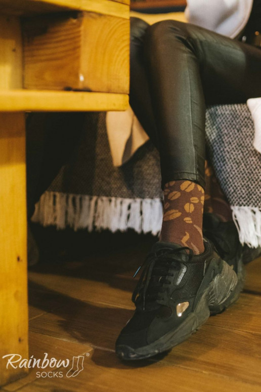 Meias coloridas em caixa Americano 1 par