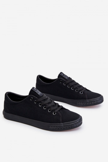 com alças Sapatos de lazer modelo clássico na cor preta Eleya