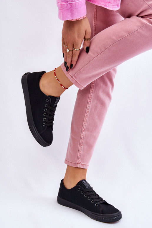com alças Sapatos de lazer modelo clássico na cor preta Eleya