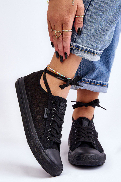 Modelo clássico de sapatilhas Big Star LL274072 cor preta Modelo clássico de sapatilhas Big Star LL274072 cor preta