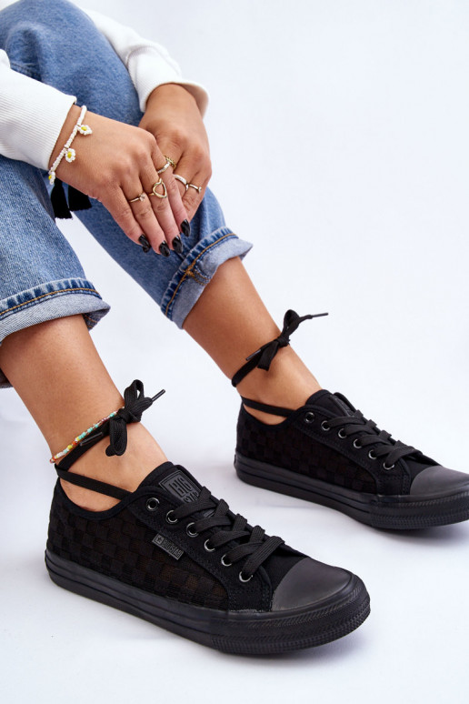 Modelo clássico de sapatilhas Big Star LL274072 cor preta Modelo clássico de sapatilhas Big Star LL274072 cor preta