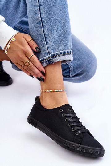 tênis de sola plana Big Star LL274057 preto