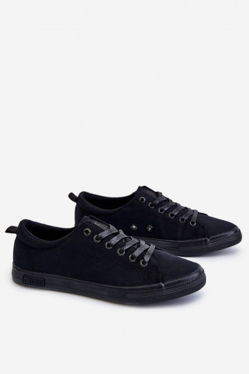 tênis de sola plana Big Star LL274057 preto 2