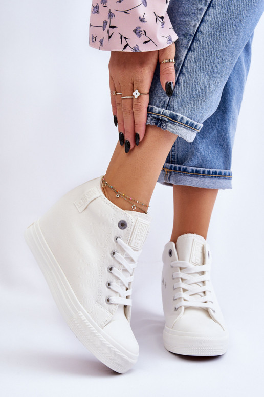 sapatos de lazer com sola Big Star LL274035 cor branca