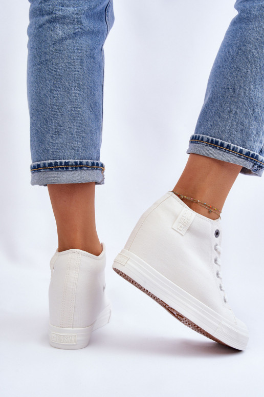 sapatos de lazer com sola Big Star LL274035 cor branca