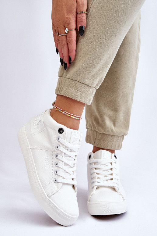 Sapatos de lazer modelo clássico com sola Big Star LL274002 cor branca