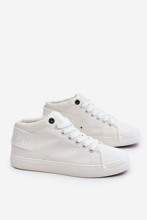 Sapatos de lazer modelo clássico com sola Big Star LL274002 cor branca Sapatos de lazer modelo clássico com sola Big Star LL274002 cor branca