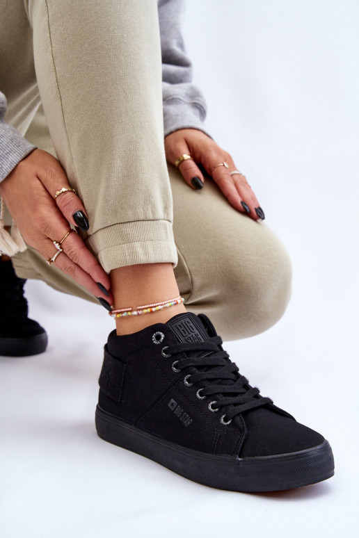 Sapatos de lazer modelo clássico com sola Big Star LL274001 cor preta Sapatos de lazer modelo clássico com sola Big Star LL274001 cor preta