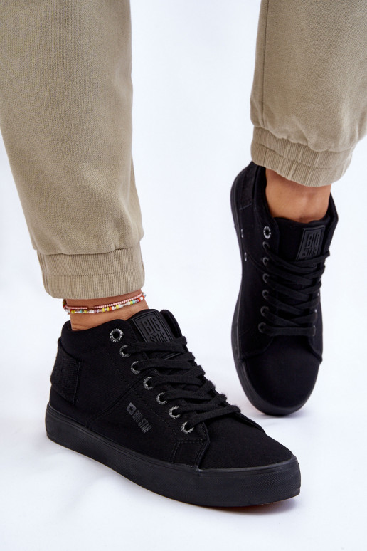 Sapatos de lazer modelo clássico com sola Big Star LL274001 cor preta Sapatos de lazer modelo clássico com sola Big Star LL274001 cor preta