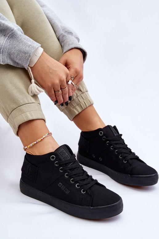 Sapatos de lazer modelo clássico com sola Big Star LL274001 cor preta Sapatos de lazer modelo clássico com sola Big Star LL274001 cor preta