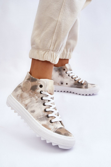 Sapatos de lazer Big Star LL274047 cor branco-verde