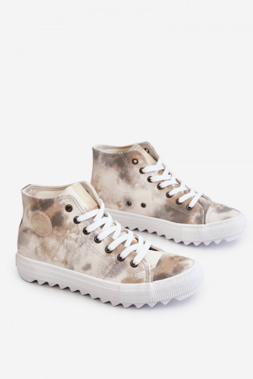 Sapatos de lazer Big Star LL274047 cor branco-verde 2