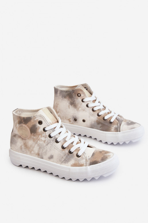 Sapatos de lazer Big Star LL274047 cor branco-verde Sapatos de lazer Big Star LL274047 cor branco-verde