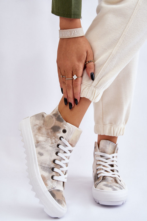 Sapatos de lazer Big Star LL274047 cor branco-verde Sapatos de lazer Big Star LL274047 cor branco-verde