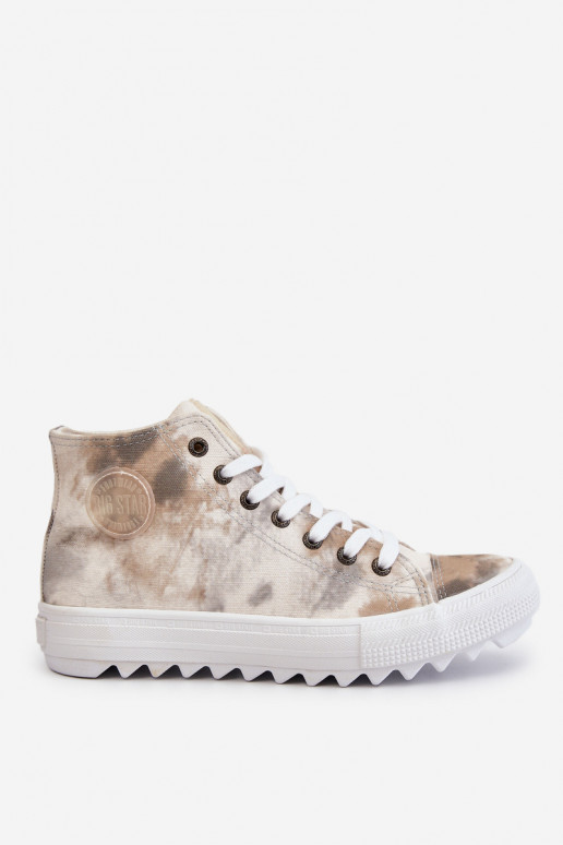 Sapatos de lazer Big Star LL274047 cor branco-verde Sapatos de lazer Big Star LL274047 cor branco-verde