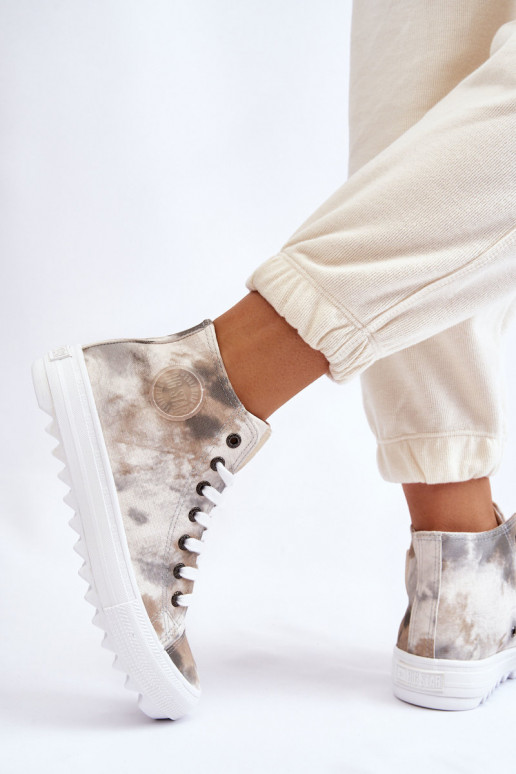 Sapatos de lazer Big Star LL274047 cor branco-verde Sapatos de lazer Big Star LL274047 cor branco-verde