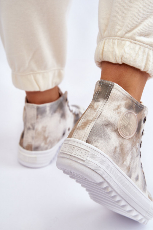 Sapatos de lazer Big Star LL274047 cor branco-verde Sapatos de lazer Big Star LL274047 cor branco-verde