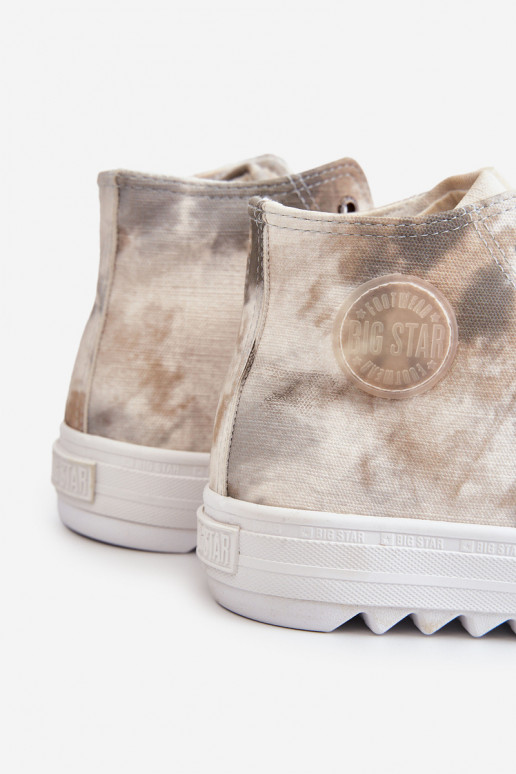 Sapatos de lazer Big Star LL274047 cor branco-verde